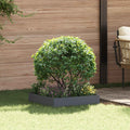 vidaXL Krawężnik do trawnika 60 x 60 x 20 cm Stal antracytowy