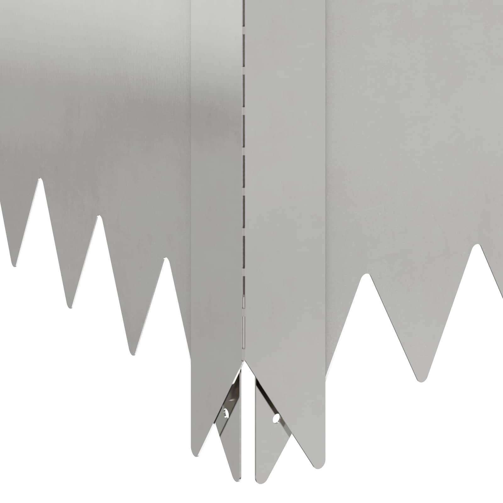 vidaXL Krawężnik do trawnika 60 x 60 x 20 cm Stal srebrny