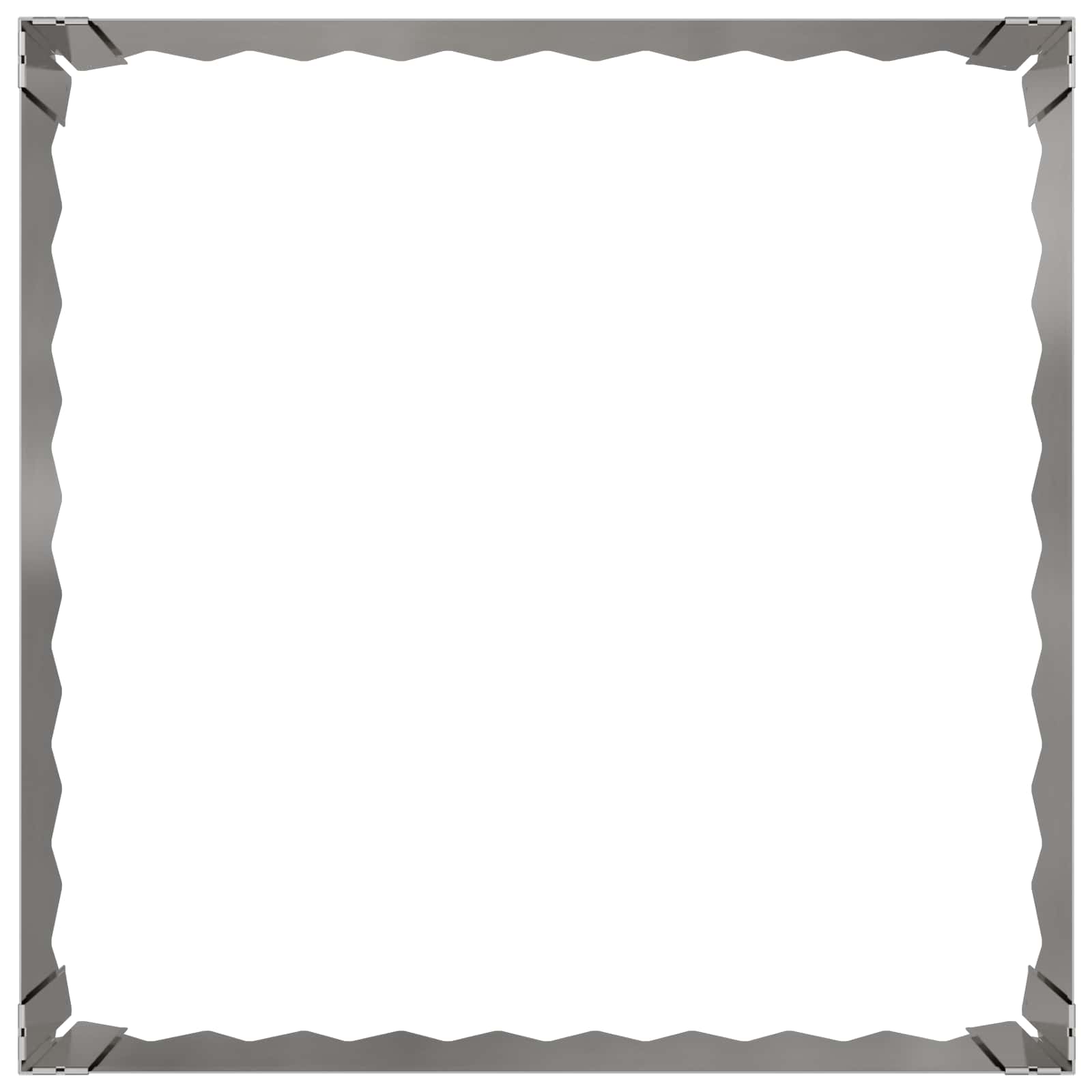 vidaXL Krawężnik do trawnika 60 x 60 x 20 cm Stal srebrny