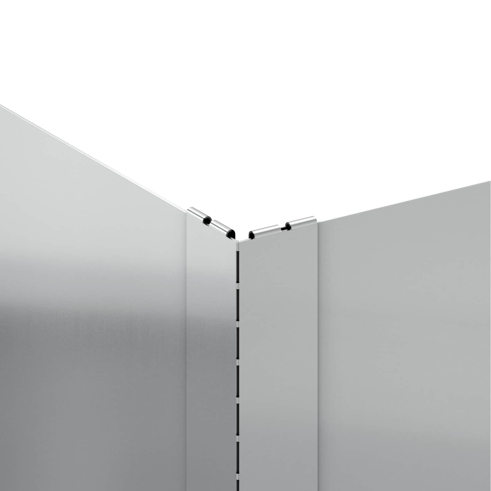 vidaXL Krawężnik do trawnika 4 pcs 60 x 60 x 20 cm Stal srebrny