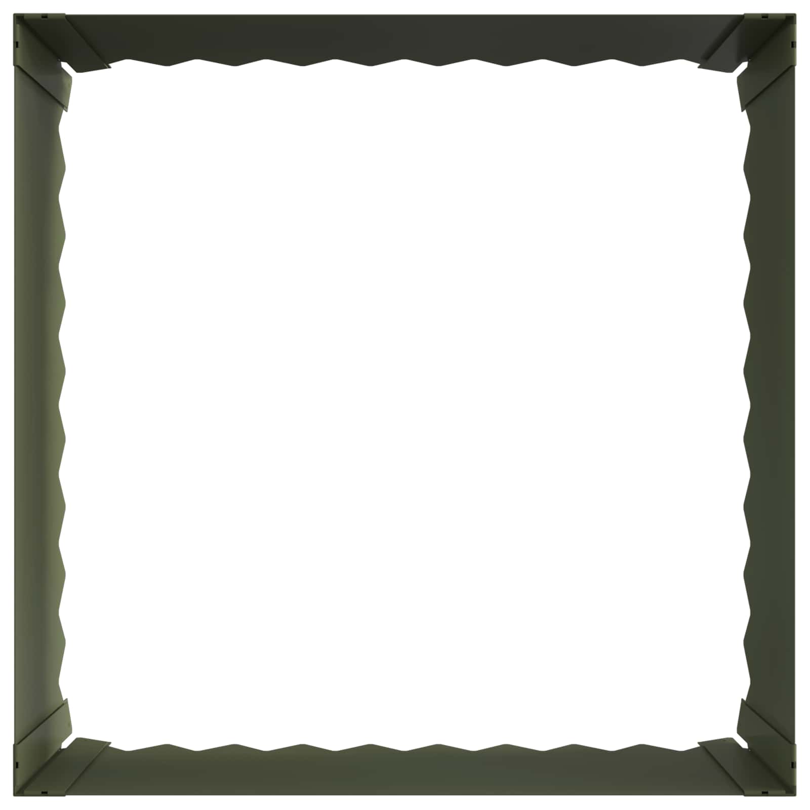 vidaXL Krawężnik do trawnika 4 szt. 60 x 60 x 35 cm Stal