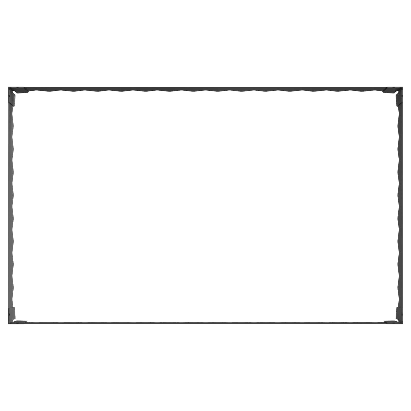 vidaXL Krawężnik do trawnika 100 x 60 x 20 cm Stal Czarny