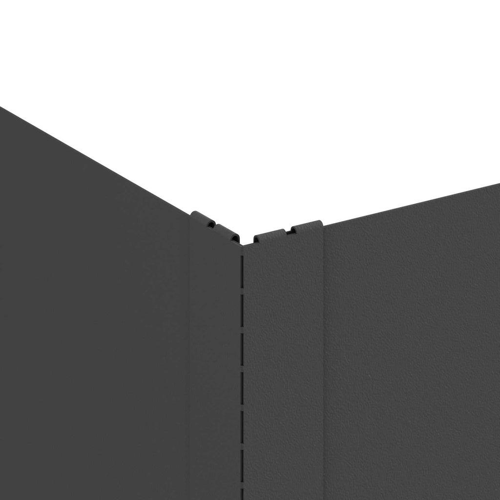 vidaXL Krawężnik do trawnika 4 szt. 100 x 60 x 20 cm Stal Czarny