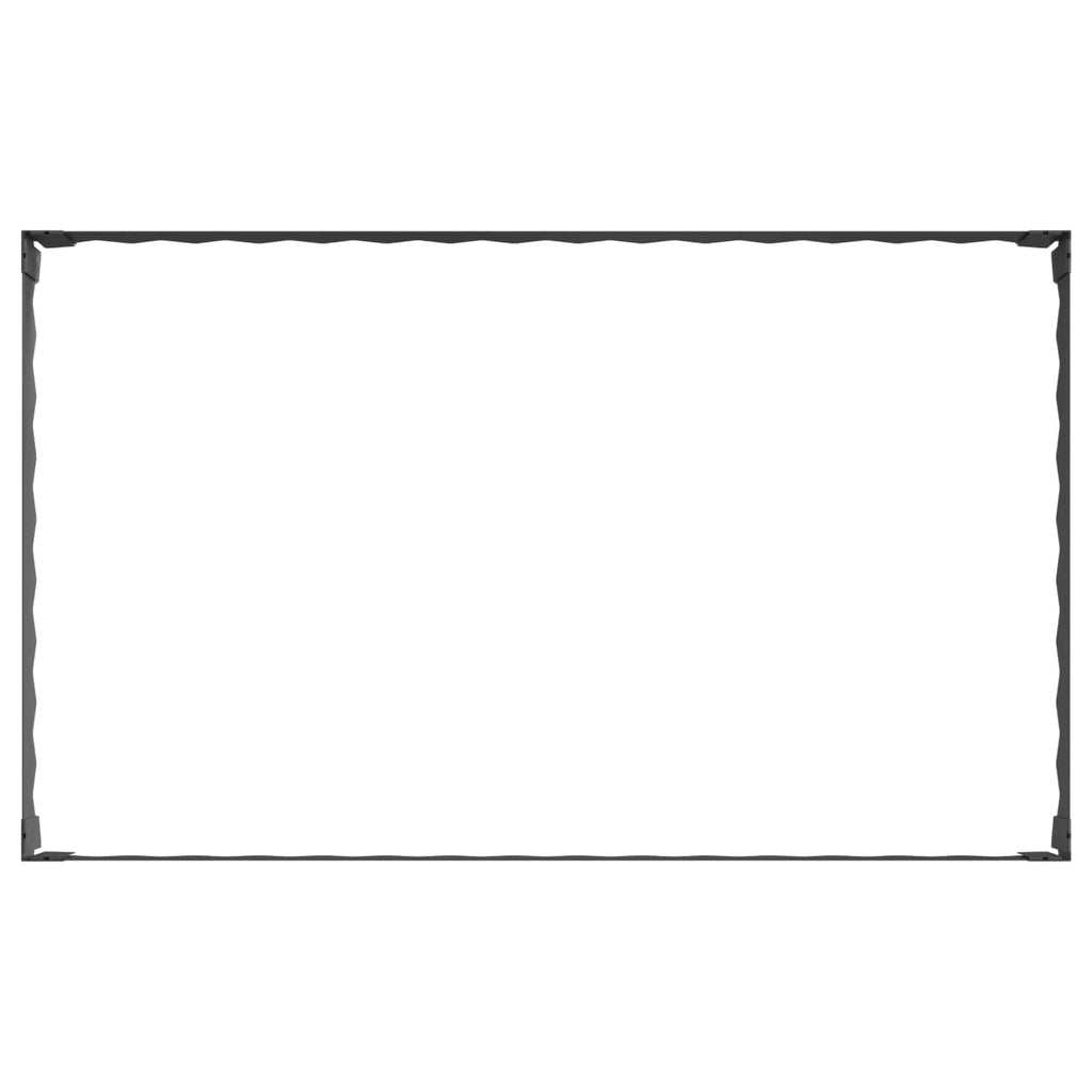 vidaXL Krawężnik do trawnika 4 szt. 100 x 60 x 20 cm Stal Czarny