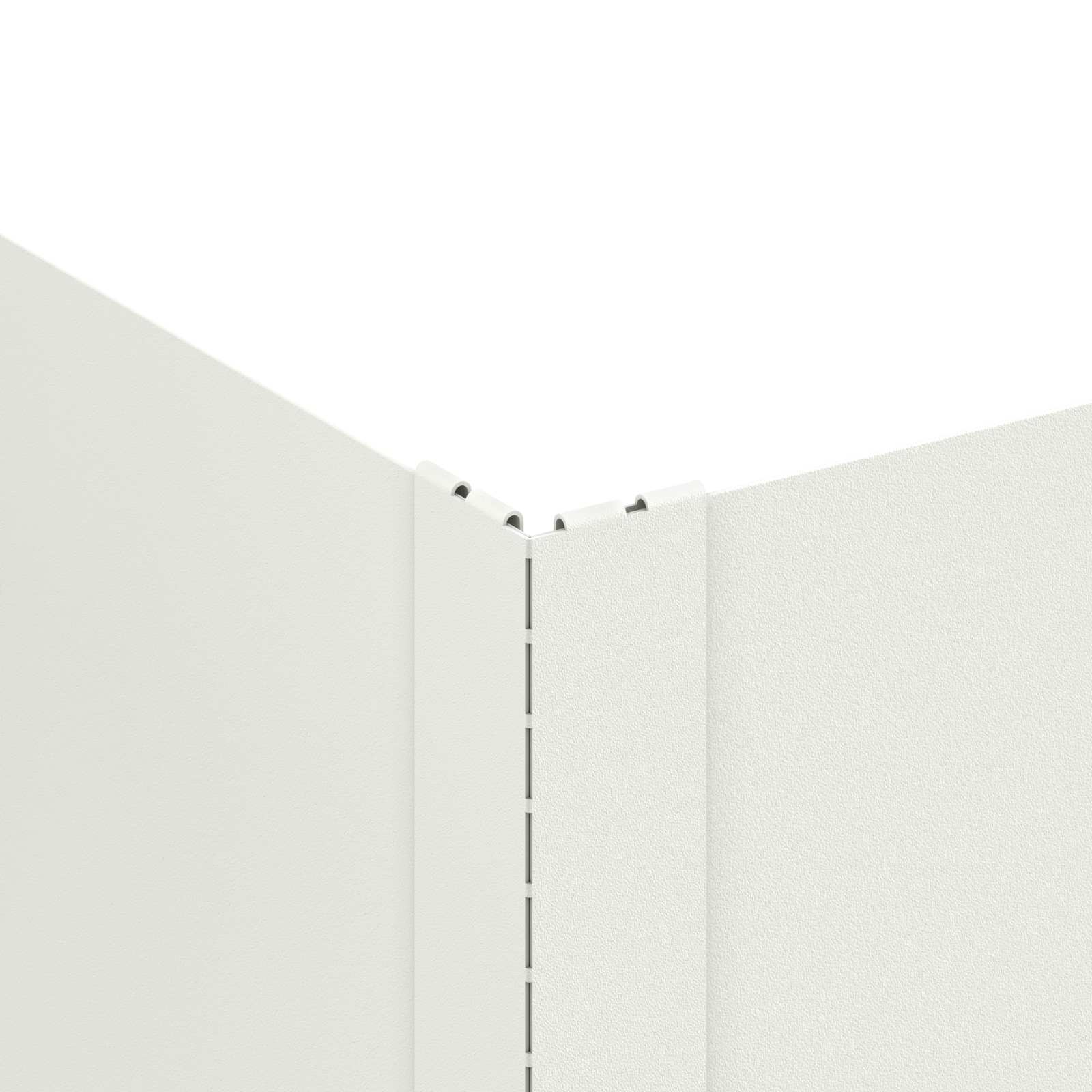vidaXL Krawężnik do trawnika 100 x 60 x 20 cm Stal Biały