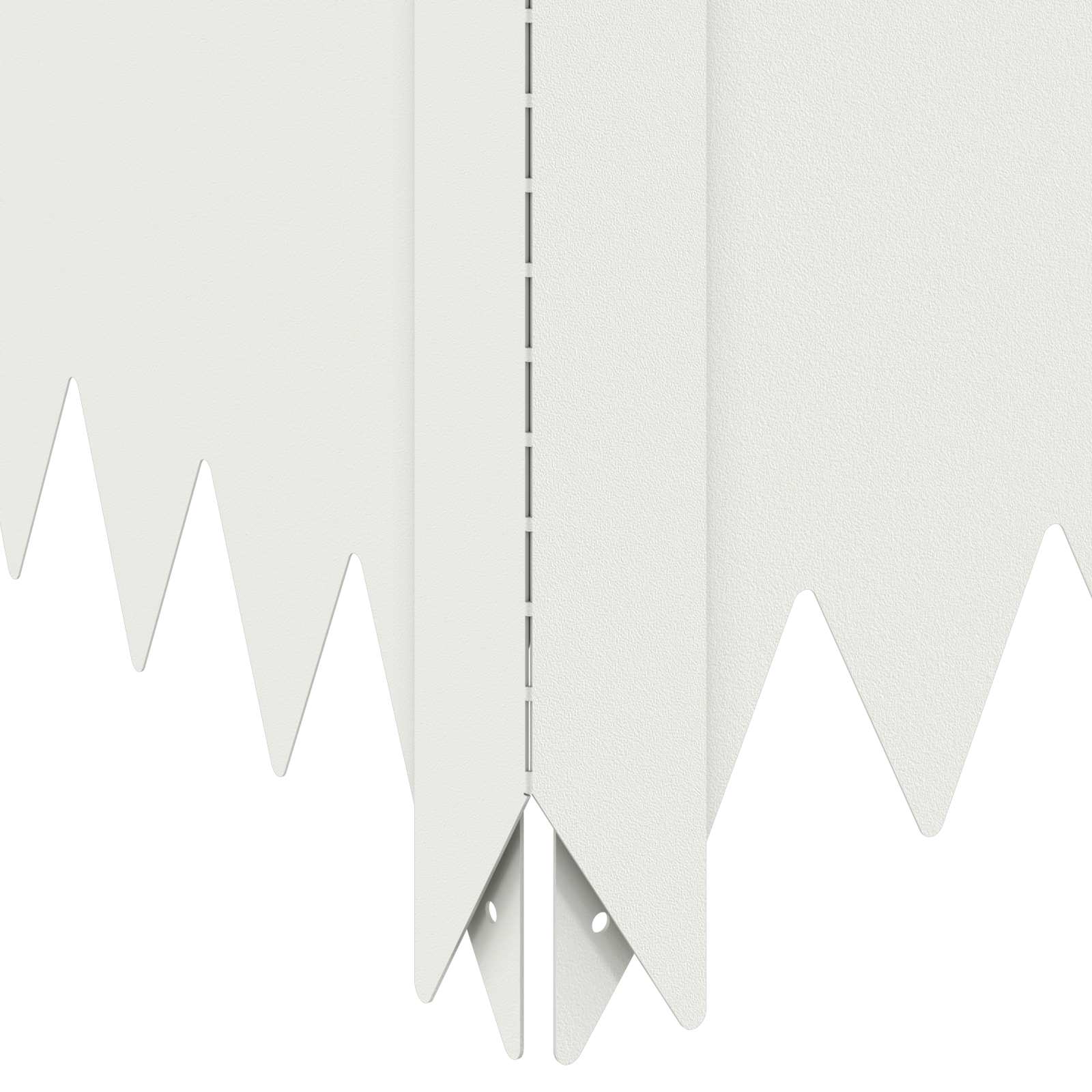 vidaXL Krawężnik do trawnika 4 szt. 100 x 60 x 20 cm Stal Biały