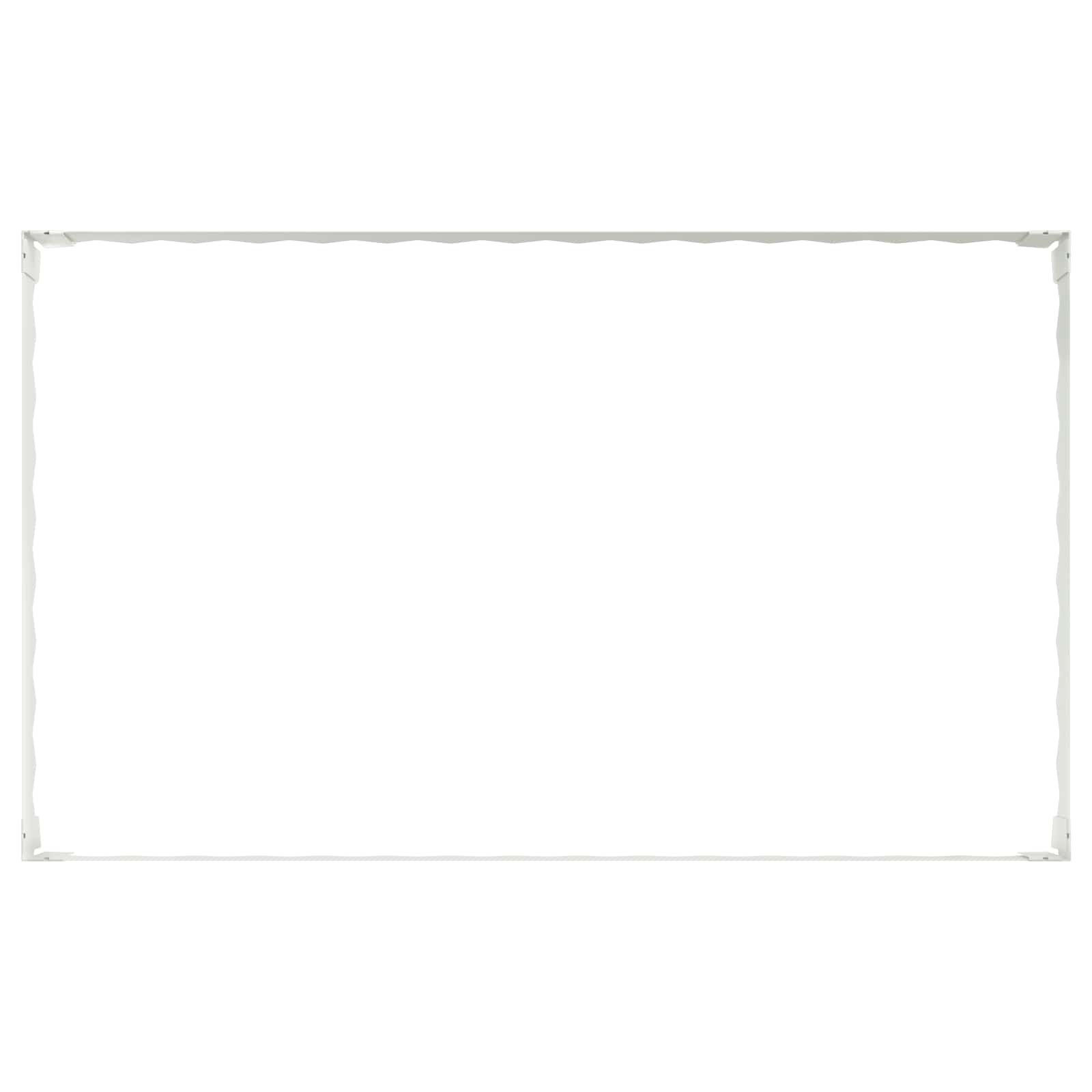 vidaXL Krawężnik do trawnika 4 szt. 100 x 60 x 20 cm Stal Biały