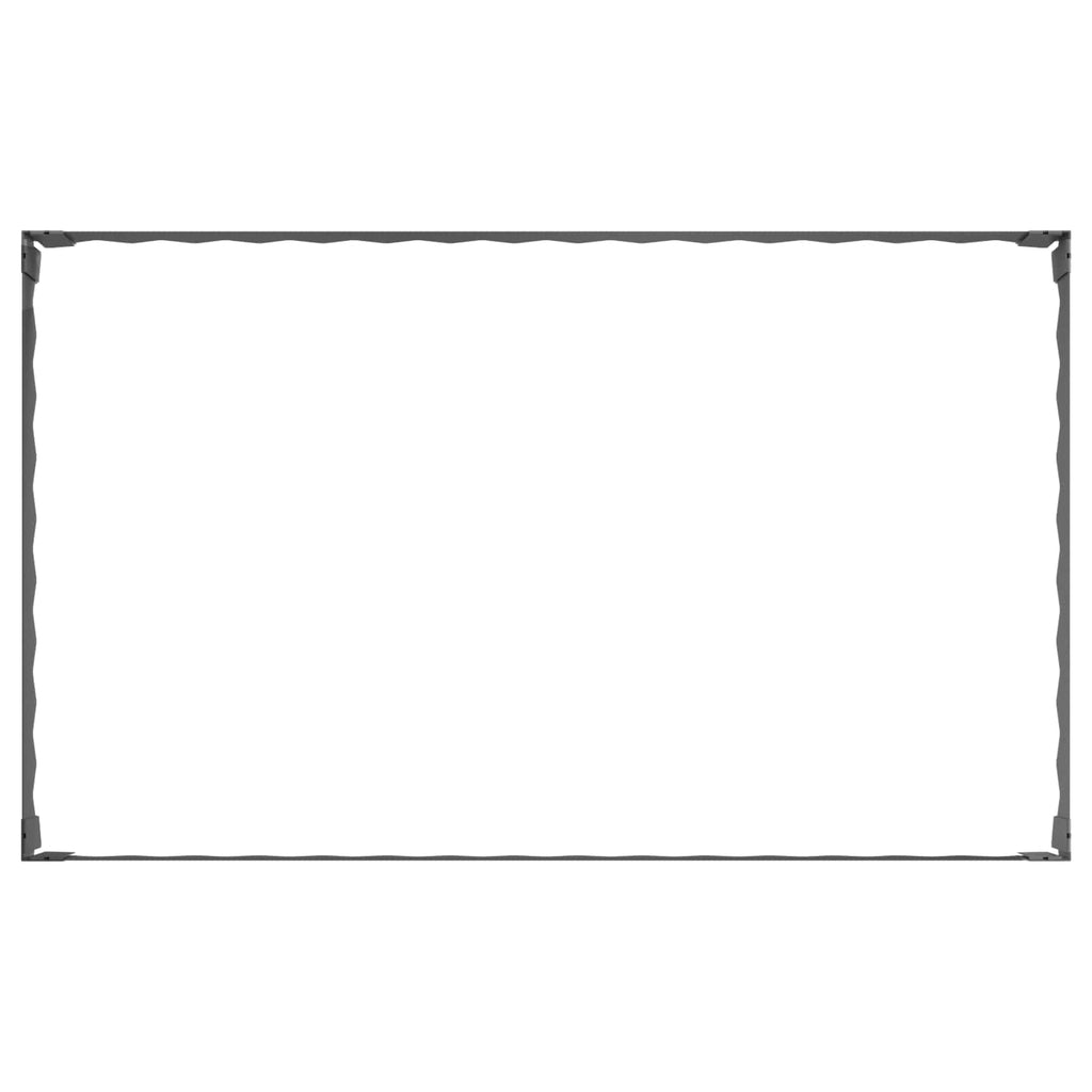 vidaXL Krawężnik do trawnika 4 szt. 100 x 60 x 20 cm Stal antracytowy