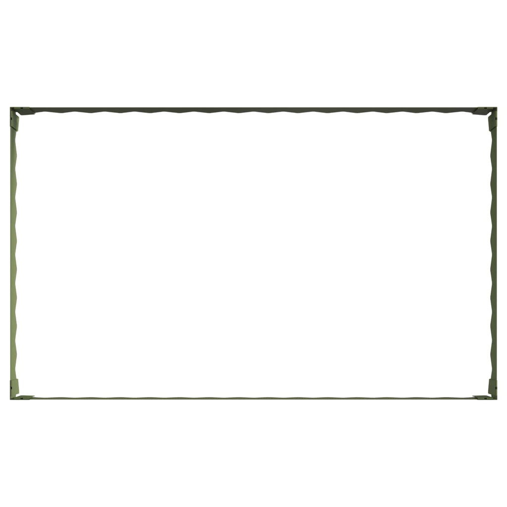 vidaXL Krawężnik do trawnika 100 x 60 x 20 cm Stal Oliwkowy zielony
