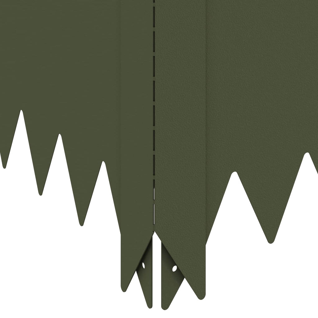 vidaXL Krawężnik do trawnika 4 szt. 100 x 60 x 20 cm Stal