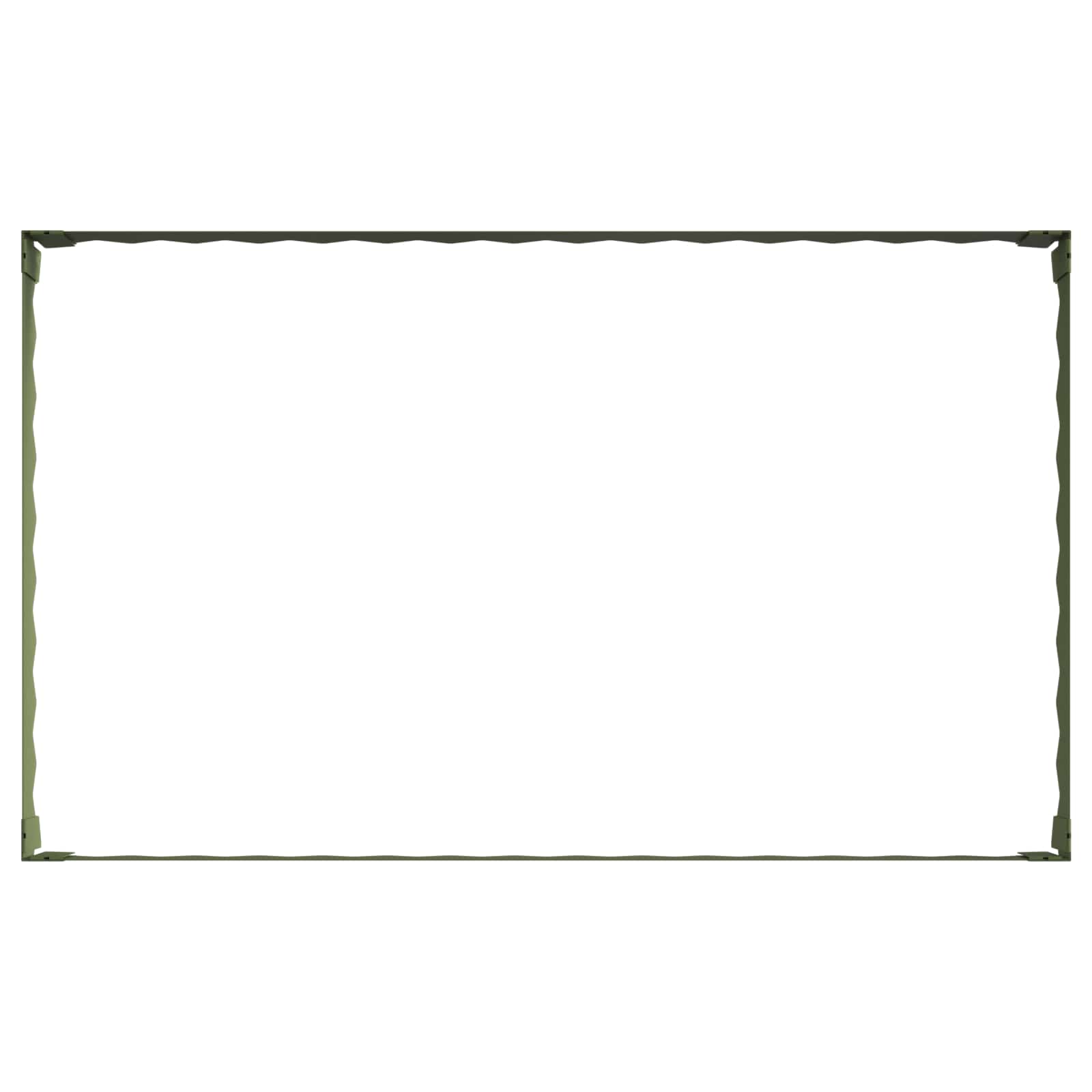 vidaXL Krawężnik do trawnika 4 szt. 100 x 60 x 20 cm Stal