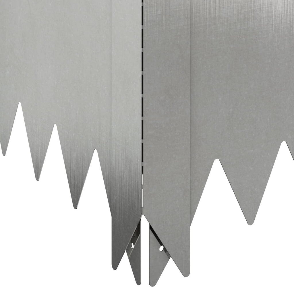 vidaXL Krawężnik do trawnika 100 x 60 x 20 cm Stal srebrny