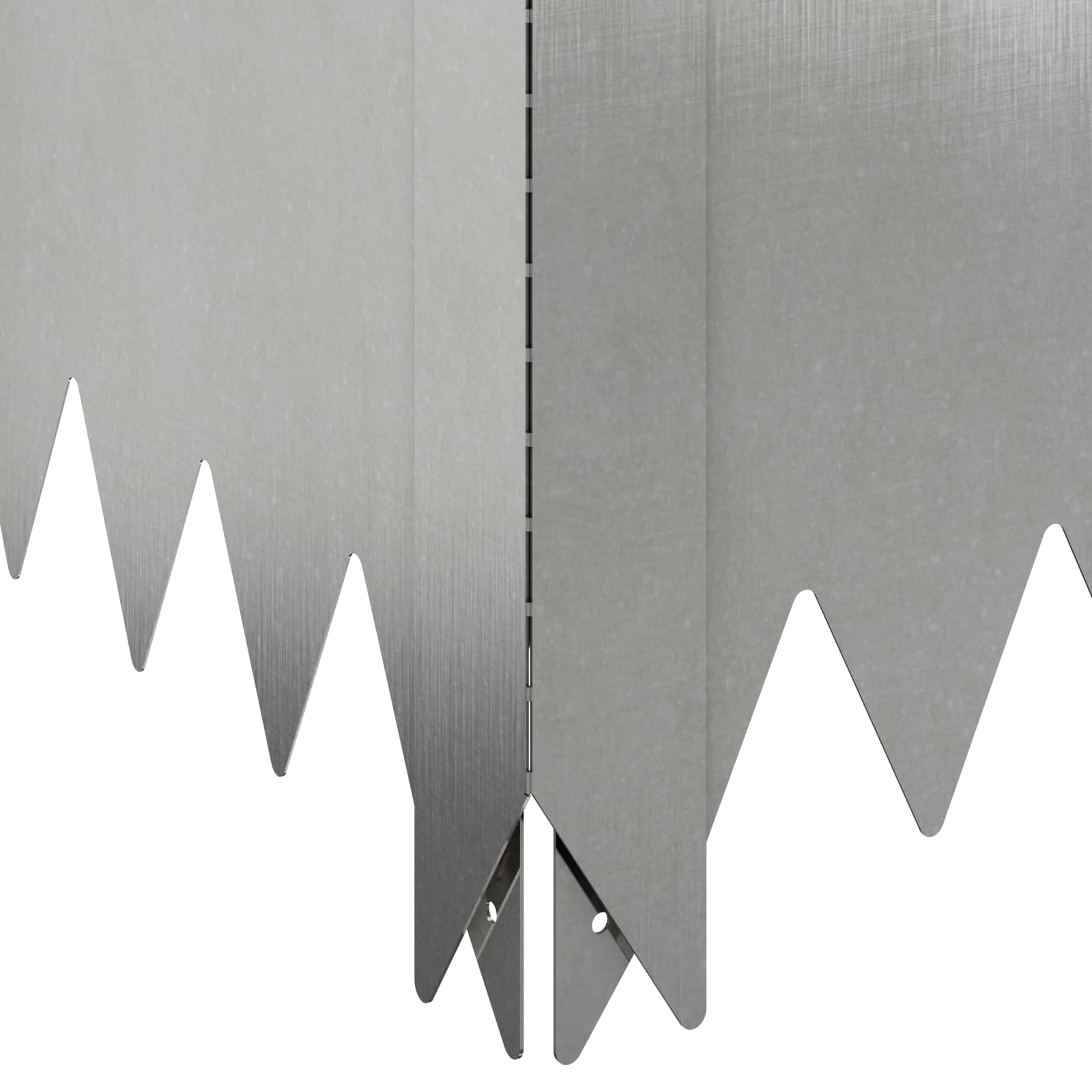 vidaXL Krawężnik do trawnika 100 x 60 x 20 cm Stal srebrny