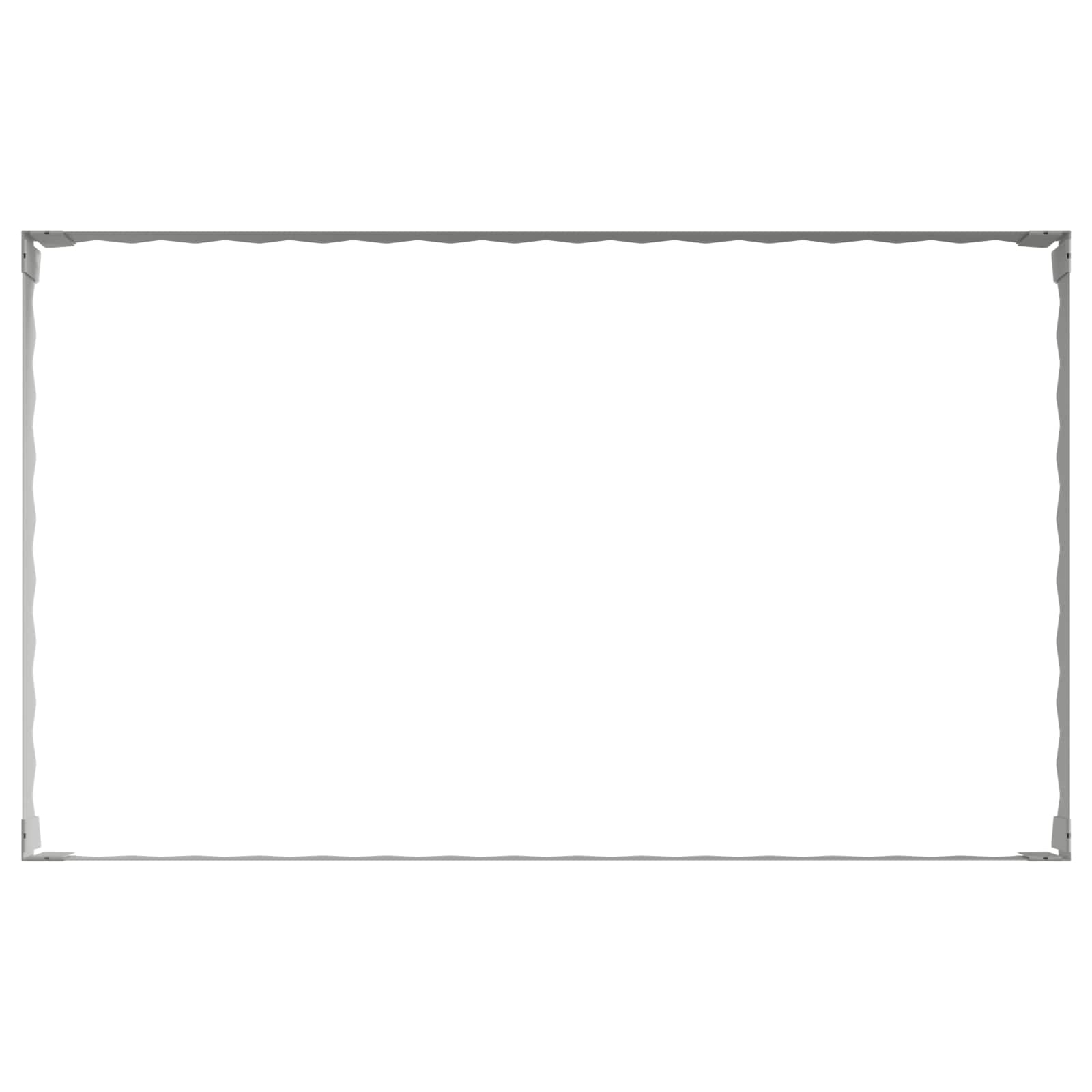 vidaXL Krawężnik do trawnika 100 x 60 x 20 cm Stal srebrny