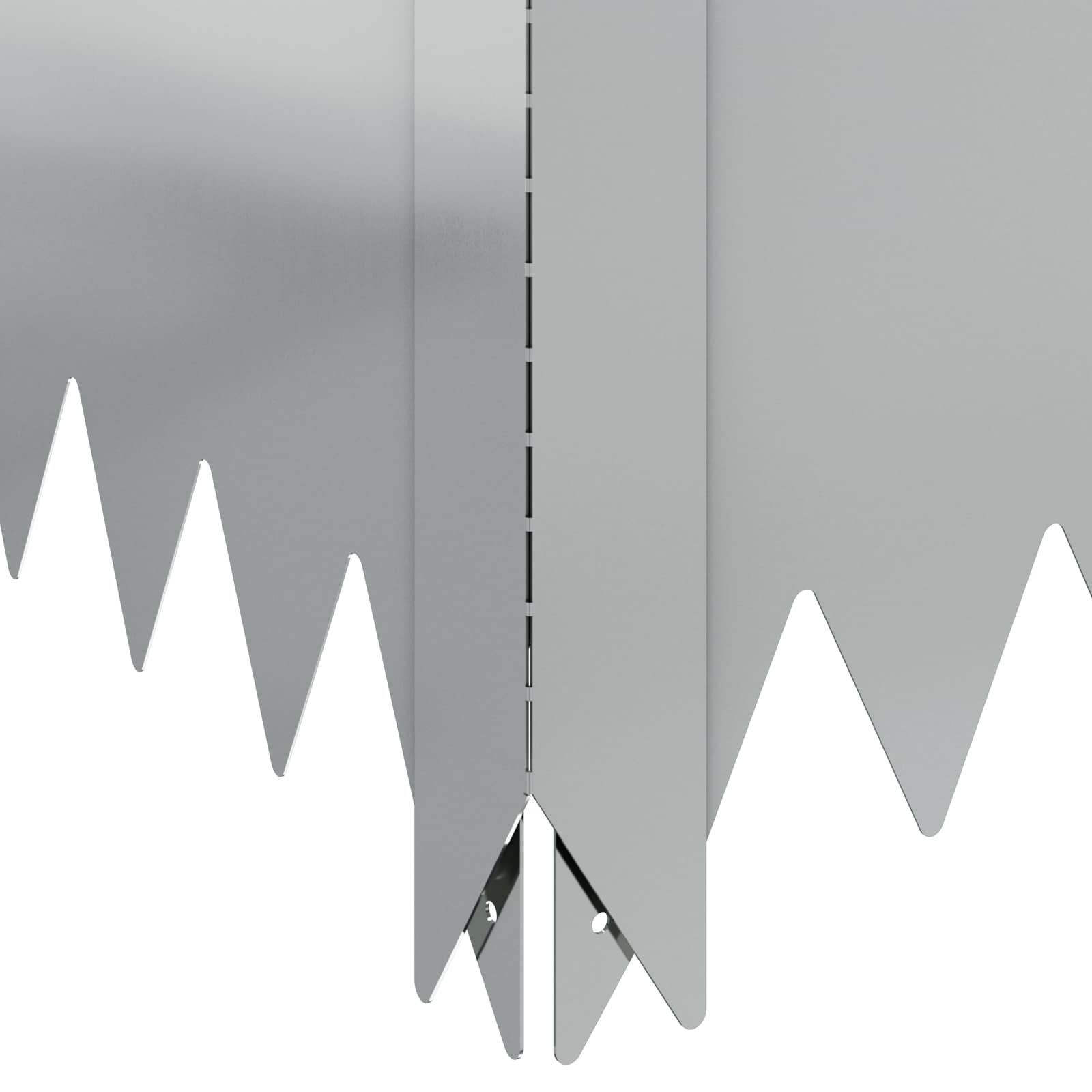 vidaXL Krawężnik do trawnika 100 x 60 x 20 cm Stal srebrny