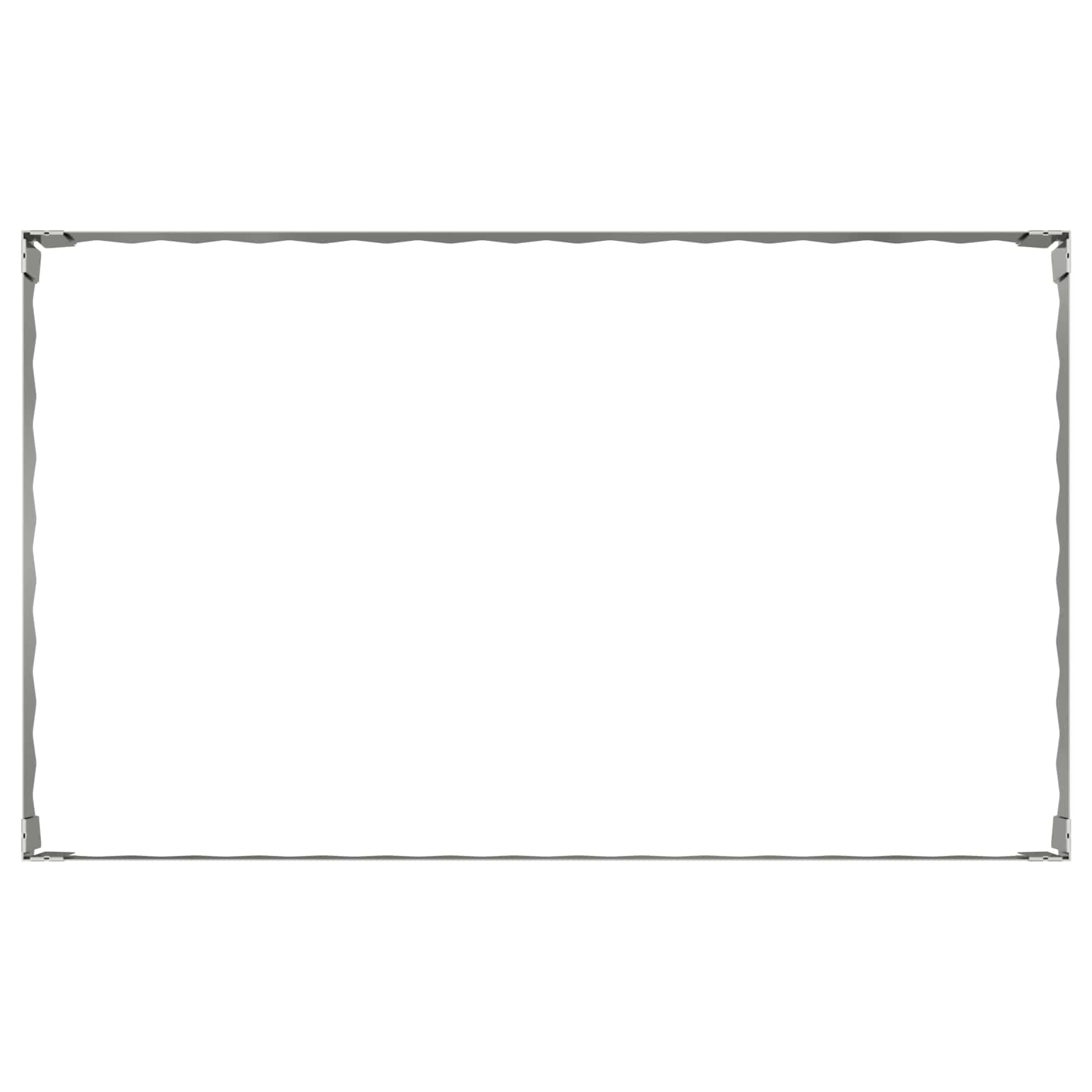 vidaXL Krawężnik do trawnika 100 x 60 x 20 cm Stal srebrny