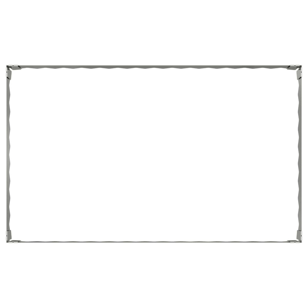 vidaXL Krawężnik do trawnika 4 pcs 100 x 60 x 20 cm Stal srebrny