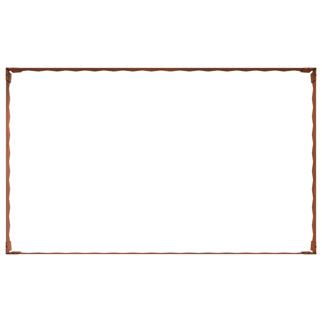 vidaXL Krawężnik do trawnika 4 pcs 100 x 60 x 20 cm Stal Rdzawy