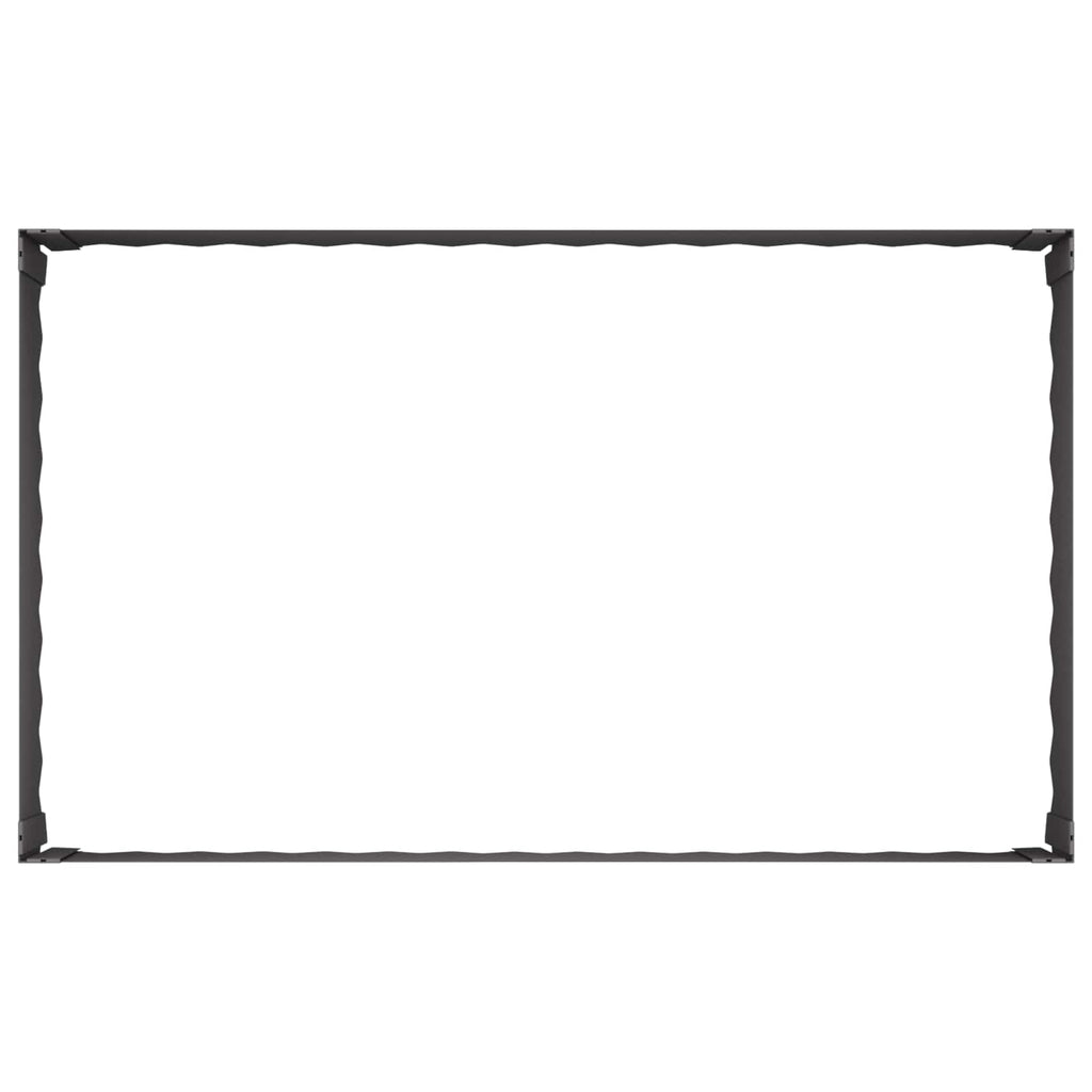 vidaXL Krawężnik do trawnika 100 x 60 x 35 cm Stal Czarny