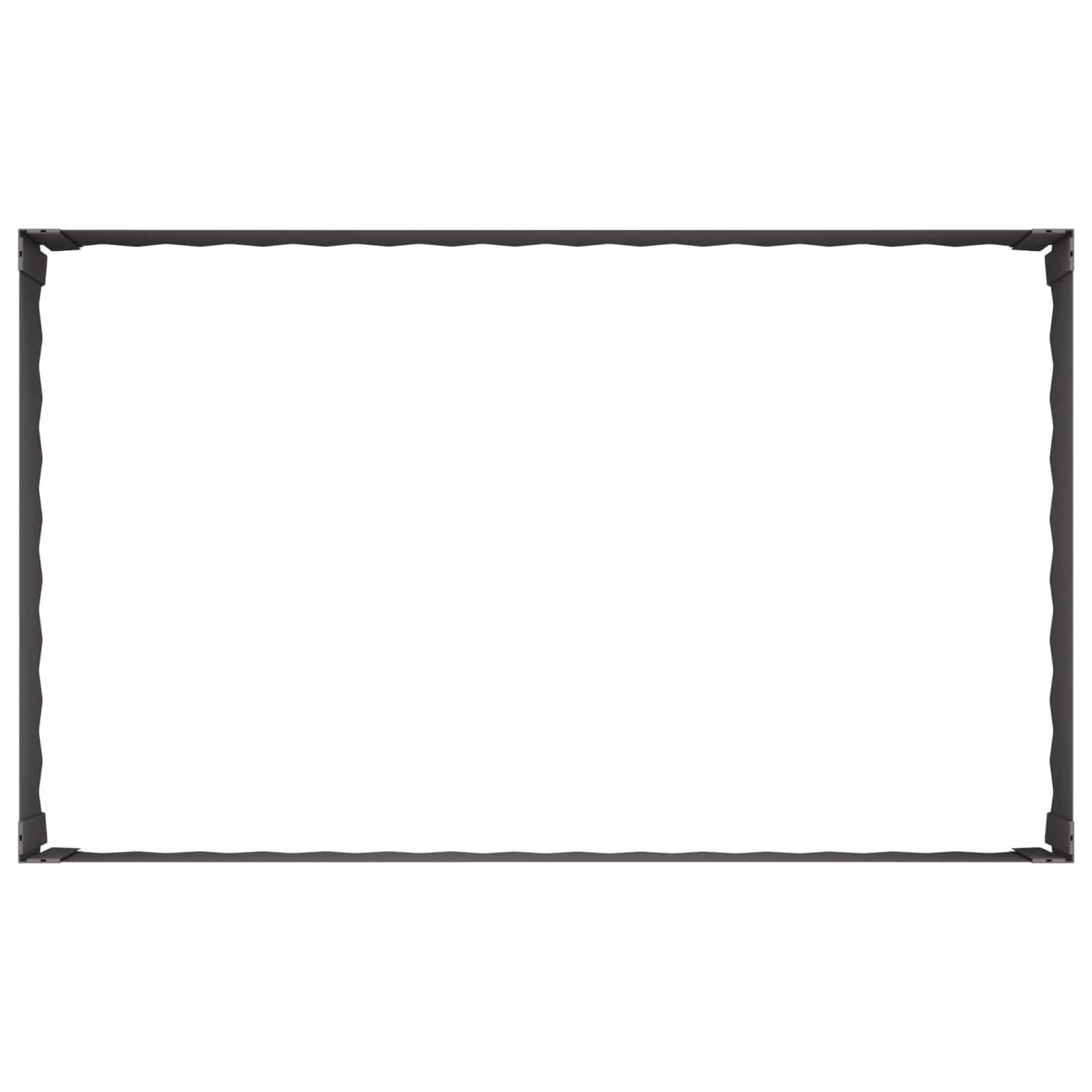 vidaXL Krawężnik do trawnika 4 szt. 100 x 60 x 35 cm Stal Czarny