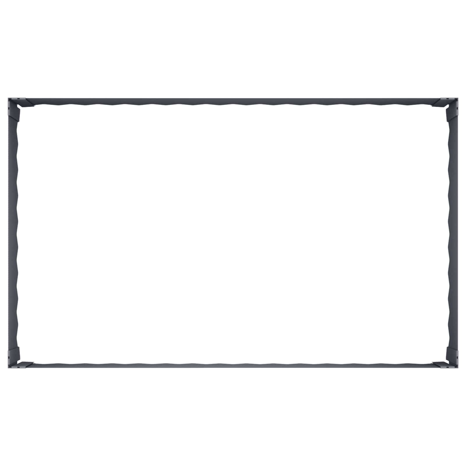 vidaXL Krawężnik do trawnika 100 x 60 x 35 cm Stal antracytowy