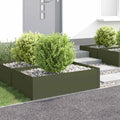 vidaXL Krawężnik do trawnika 4 szt. 100 x 60 x 35 cm Stal