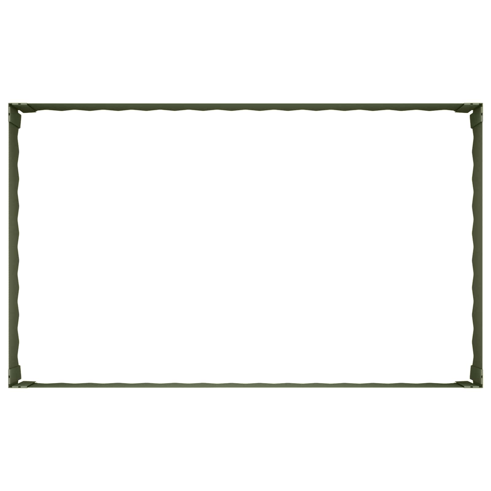 vidaXL Krawężnik do trawnika 4 szt. 100 x 60 x 35 cm Stal