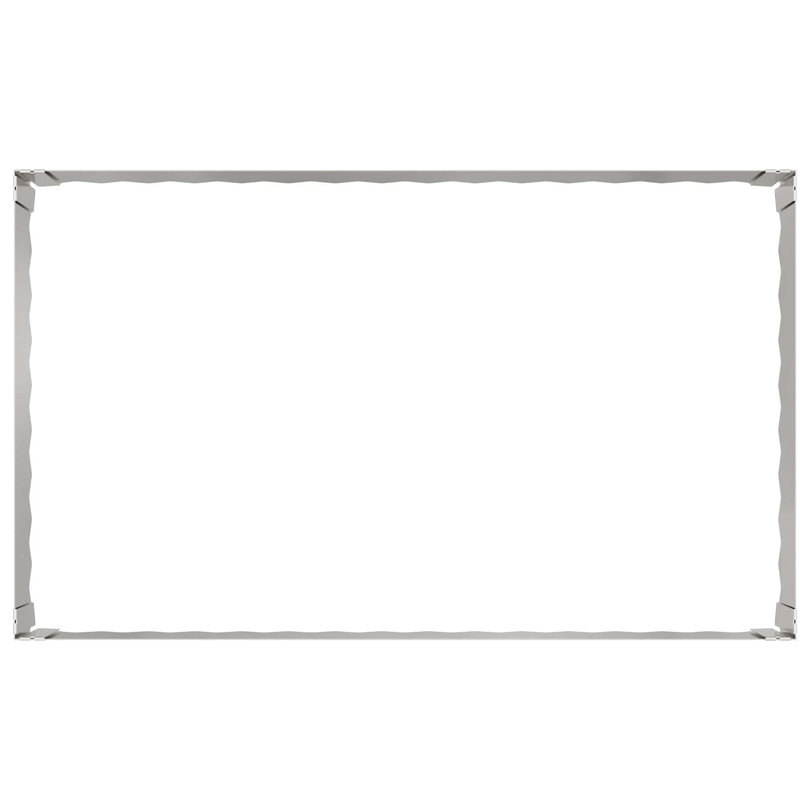 vidaXL Krawężnik do trawnika 4 szt. 100 x 60 x 35 cm Stal srebrny