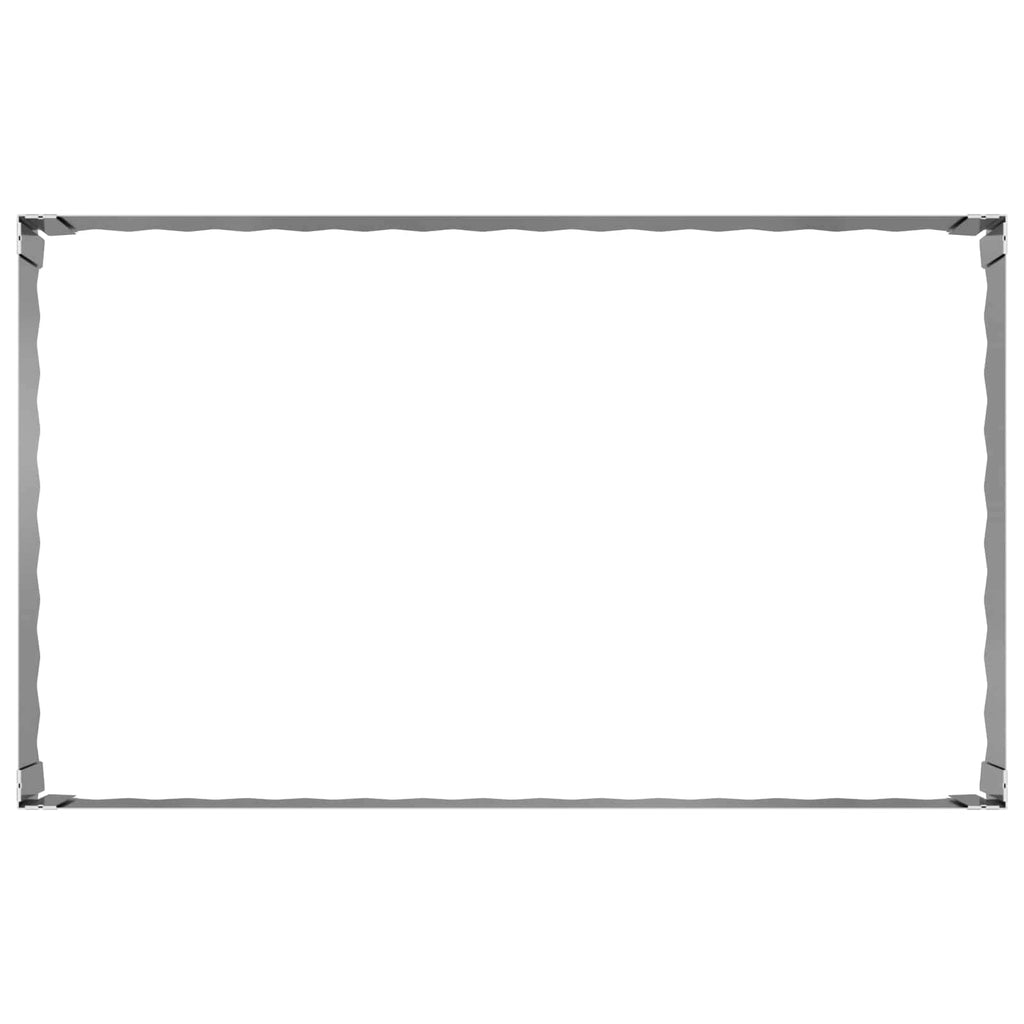 vidaXL Krawężnik do trawnika 100 x 60 x 35 cm Stal srebrny