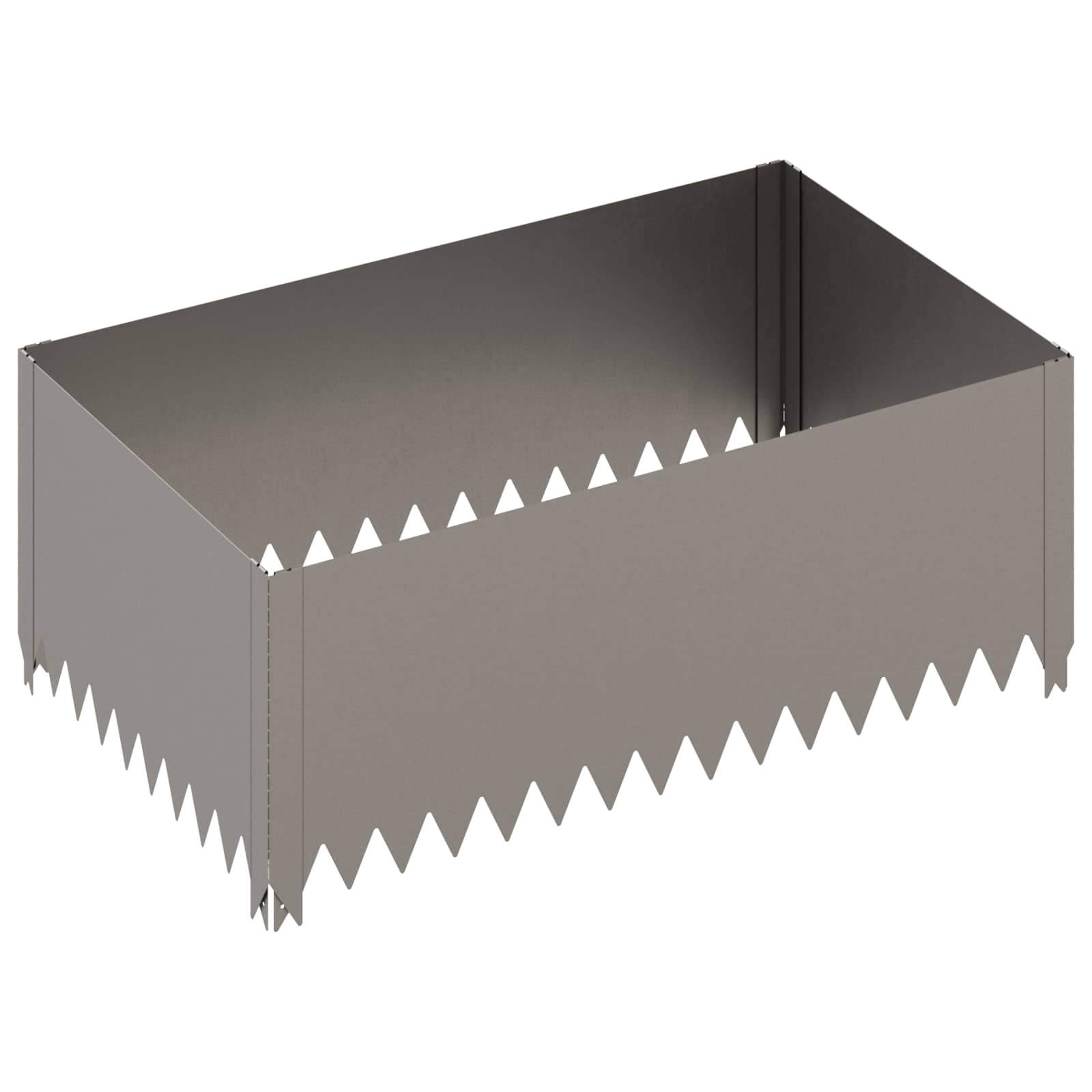vidaXL Krawężnik do trawnika 100 x 60 x 35 cm Stal Rdzawy