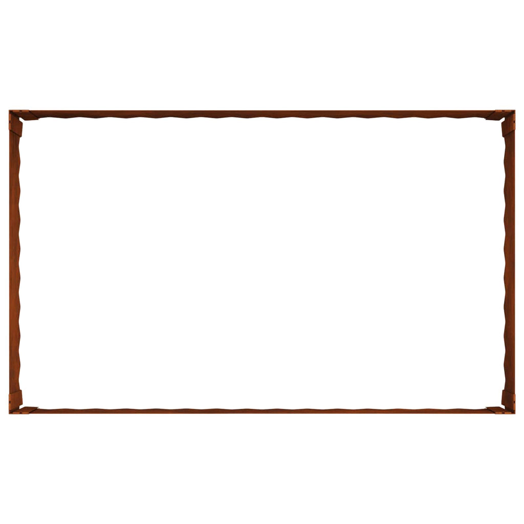 vidaXL Krawężnik do trawnika 100 x 60 x 35 cm Stal Rdzawy