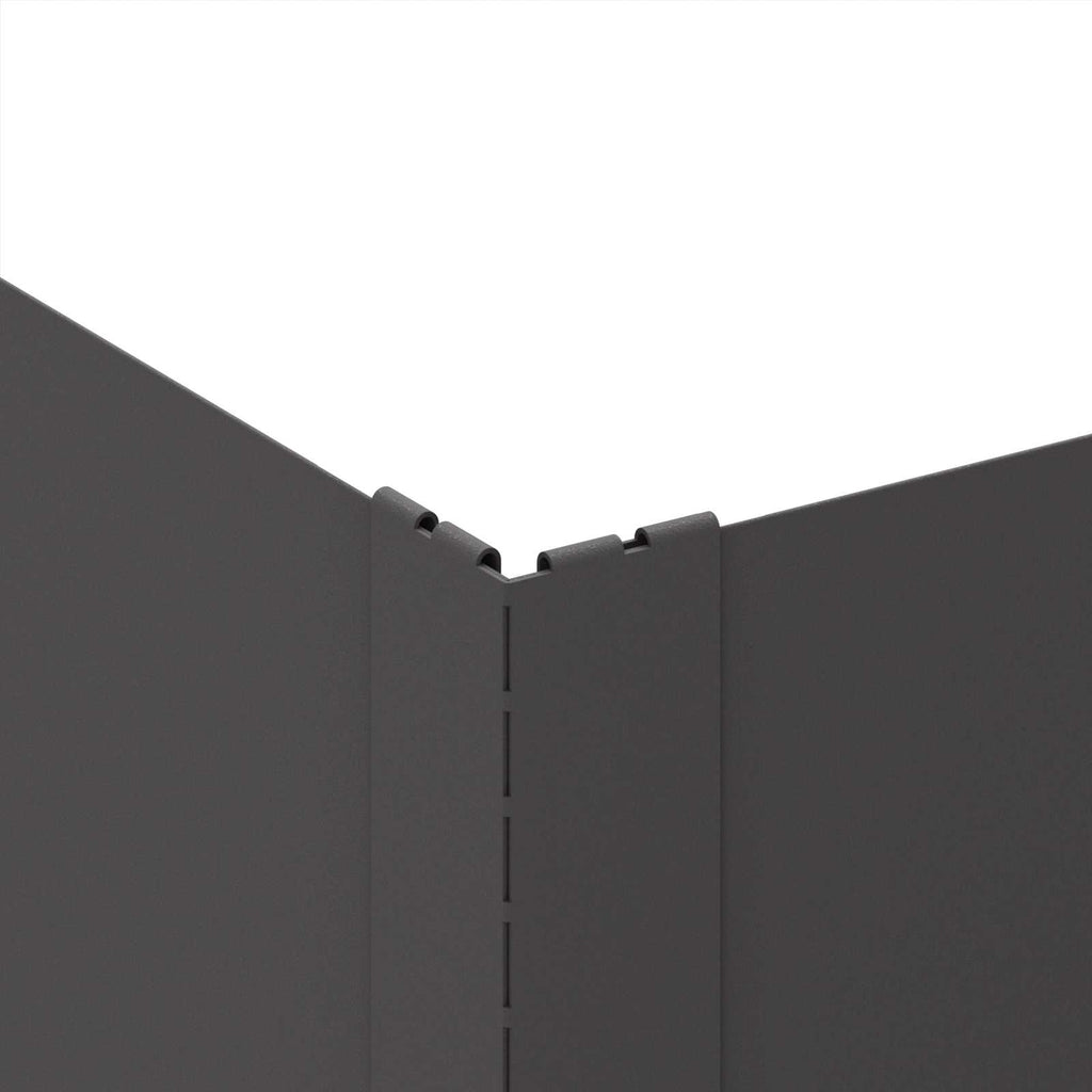 vidaXL Krawężnik do trawnika 100 x 100 x 20 cm Stal Czarny