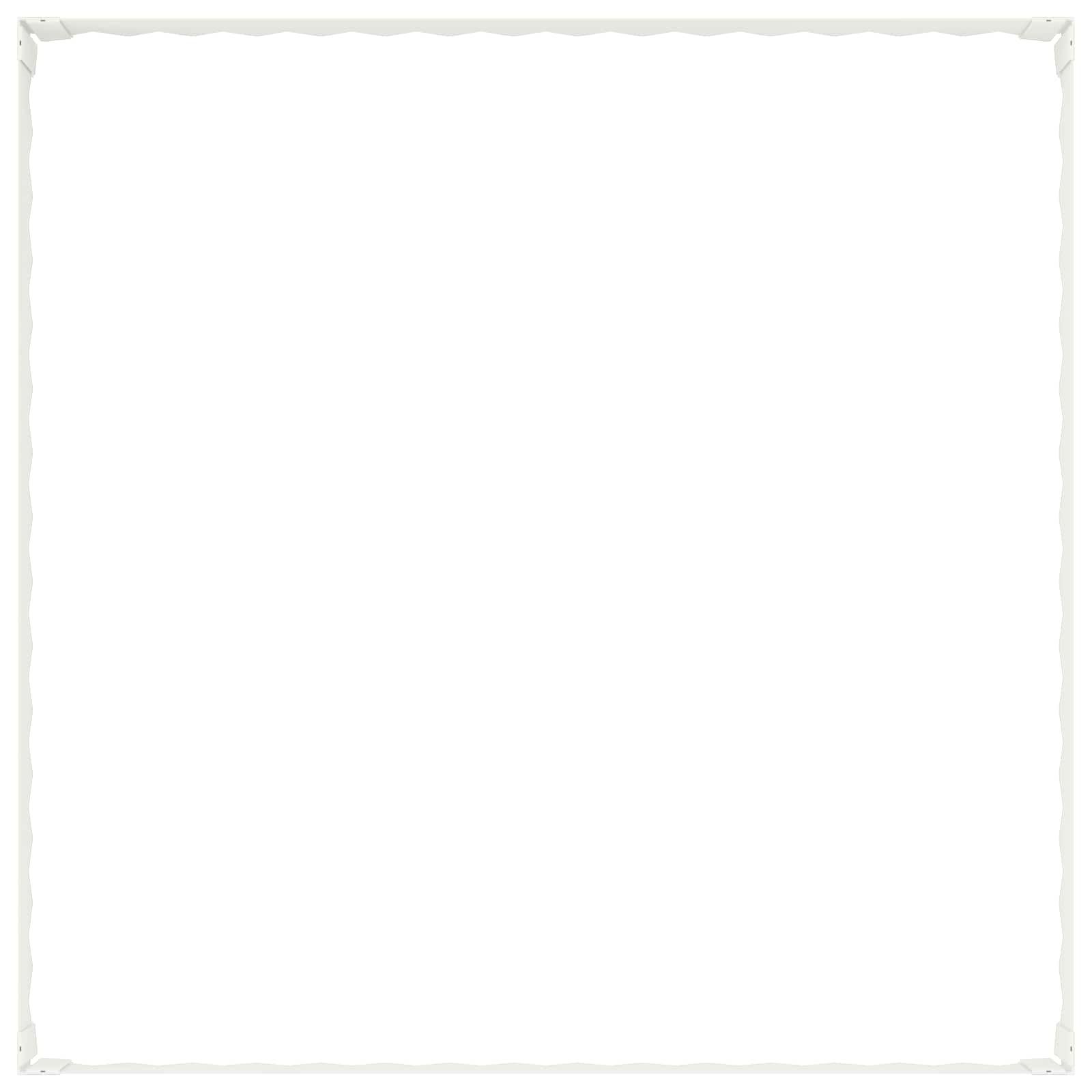 vidaXL Krawężnik do trawnika 100 x 100 x 20 cm Stal Biały