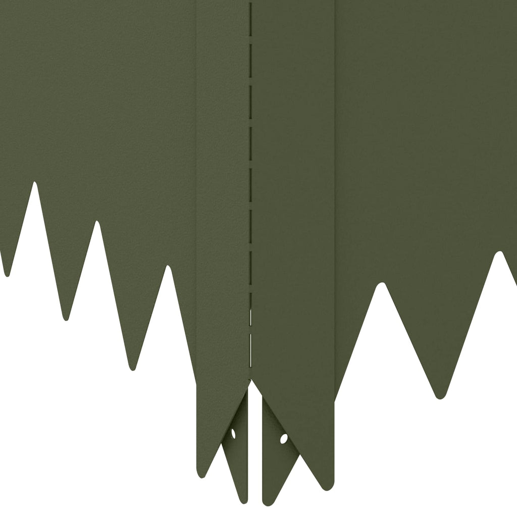 vidaXL Krawężnik do trawnika 4 szt. 100 x 100 x 20 cm Stal