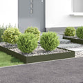 vidaXL Krawężnik do trawnika 4 szt. 100 x 100 x 20 cm Stal