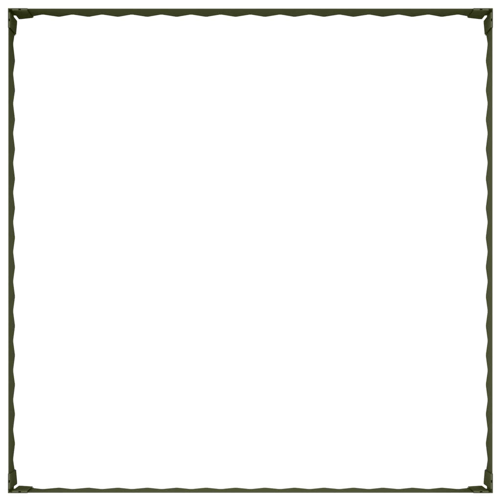 vidaXL Krawężnik do trawnika 4 szt. 100 x 100 x 20 cm Stal