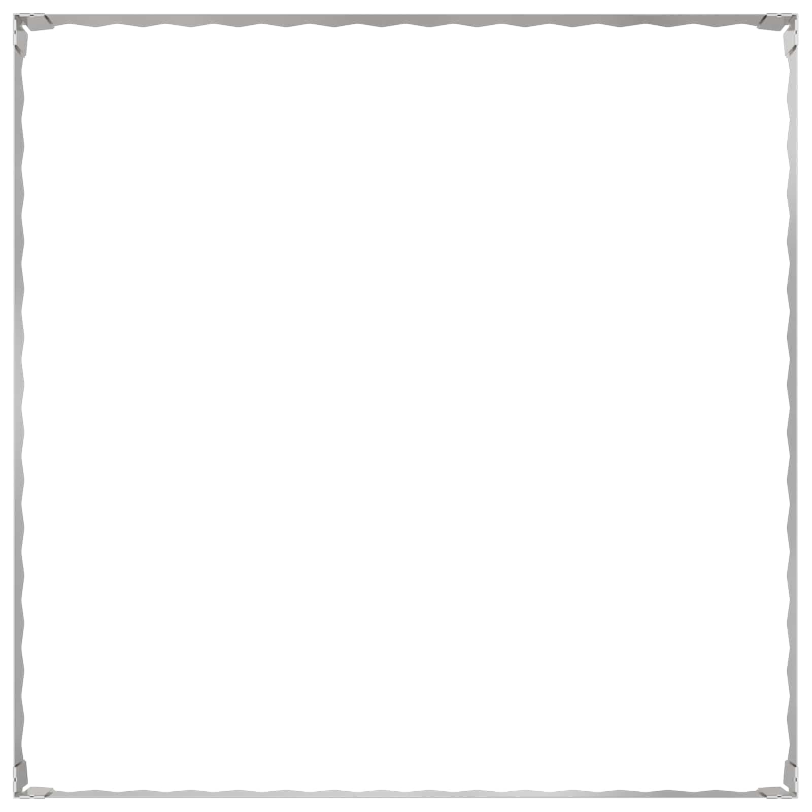 vidaXL Krawężnik do trawnika 4 szt. 100 x 100 x 20 cm Stal srebrny