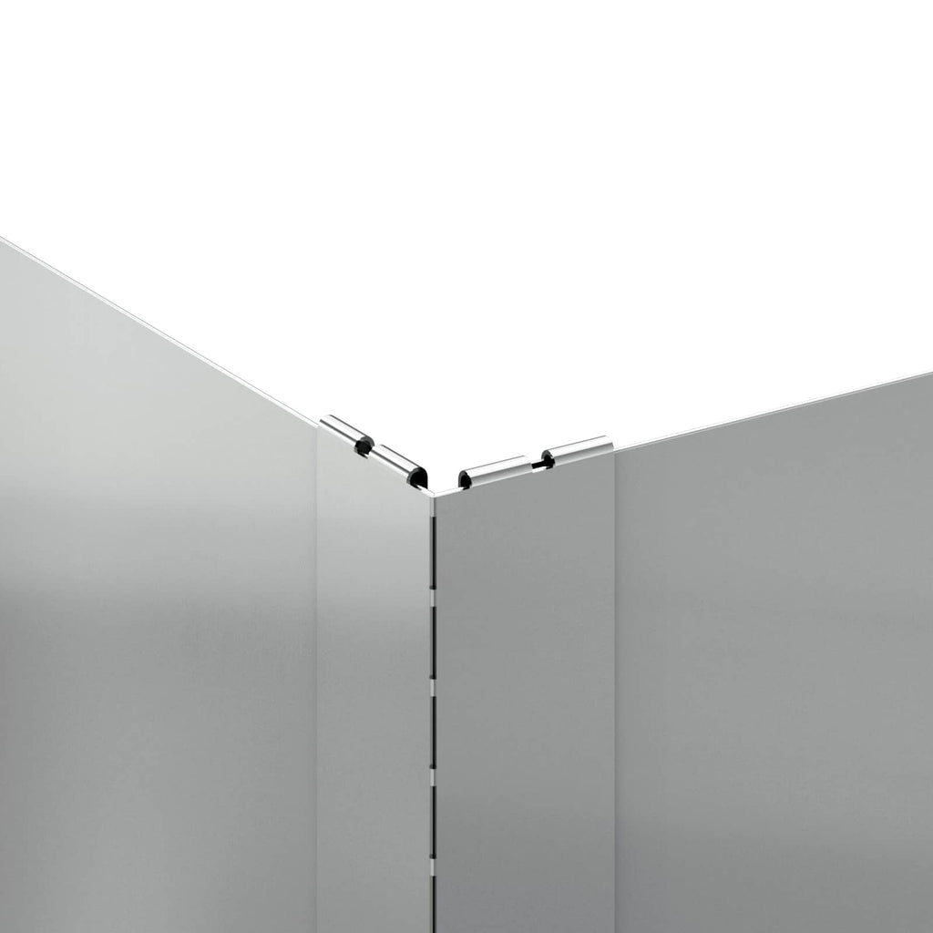 vidaXL Krawężnik do trawnika 100 x 100 x 20 cm Stal srebrny