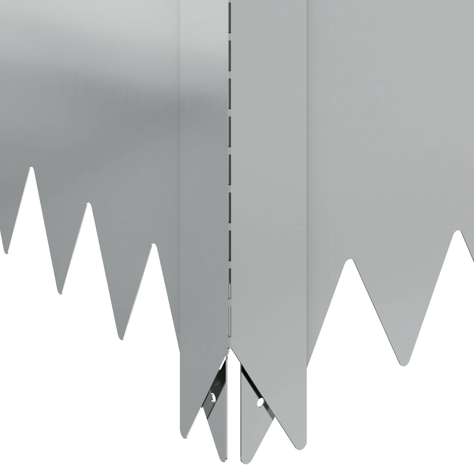 vidaXL Krawężnik do trawnika 100 x 100 x 20 cm Stal srebrny