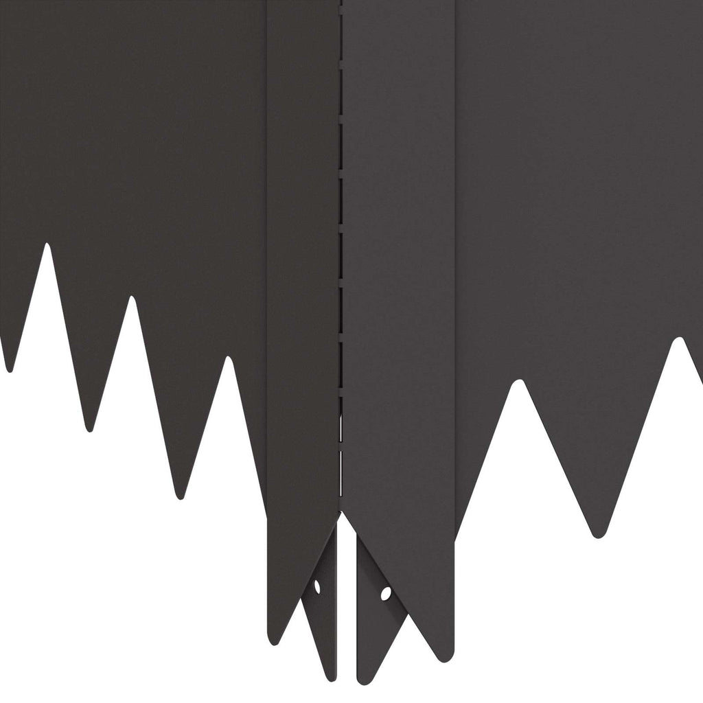 vidaXL Krawężnik do trawnika 100 x 100 x 35 cm Stal Czarny