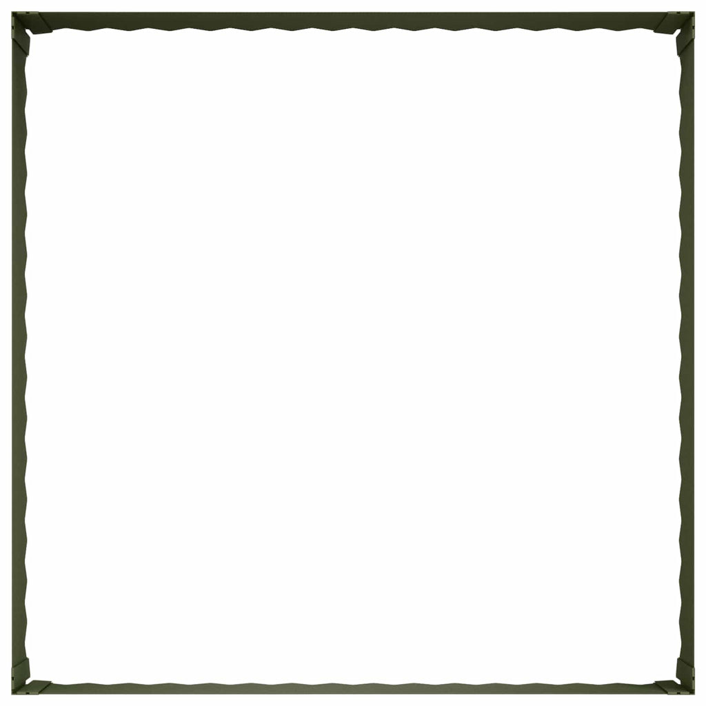 vidaXL Krawężnik do trawnika 4 szt. 100 x 100 x 35 cm Stal
