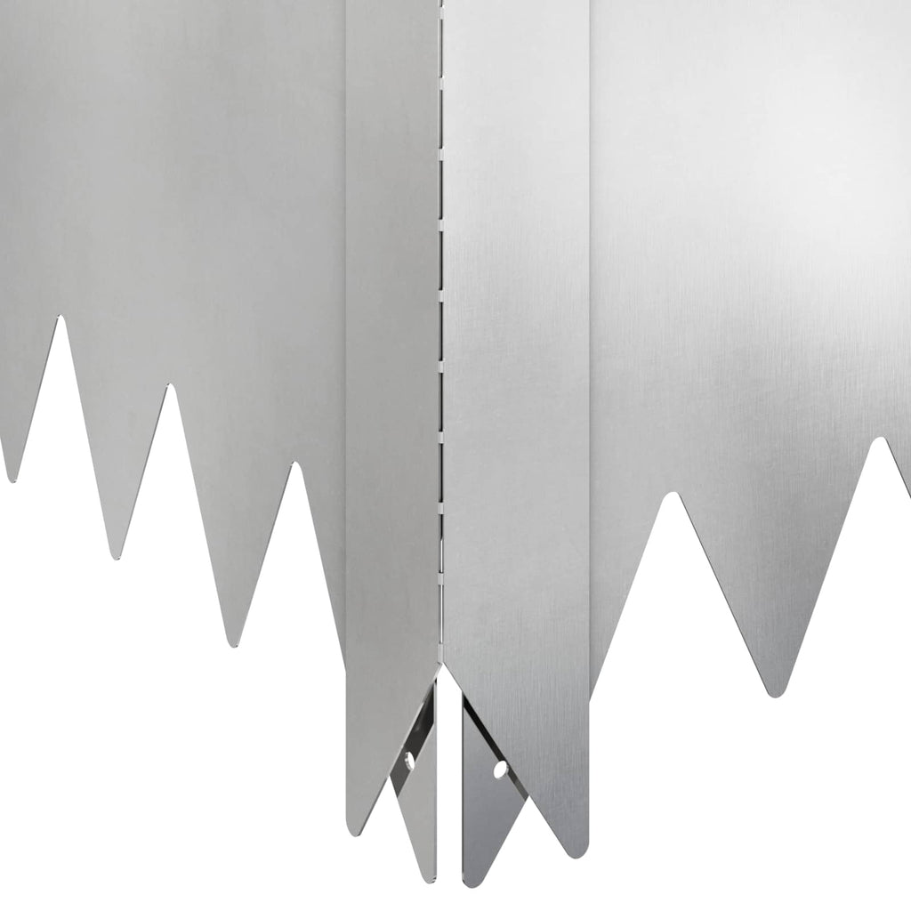 vidaXL Krawężnik do trawnika 100 x 100 x 35 cm Stal srebrny