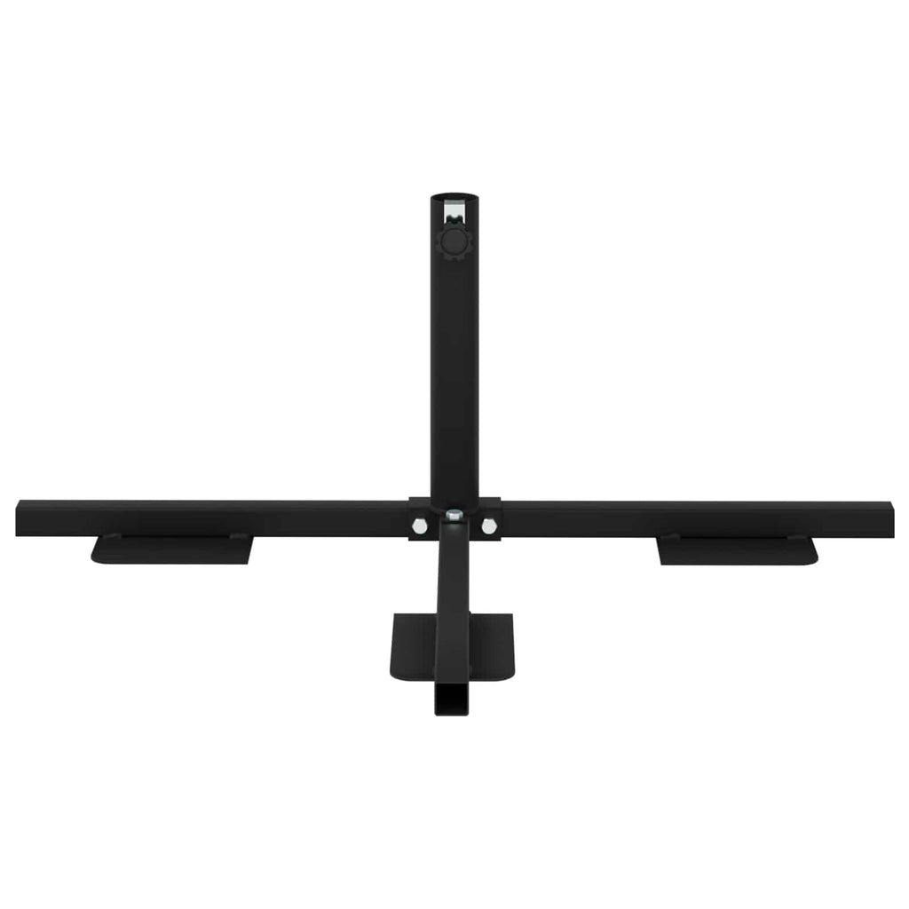 vidaXL Rama podstawy do parasola w pół Czarny Stal for 32-38 mm Pole