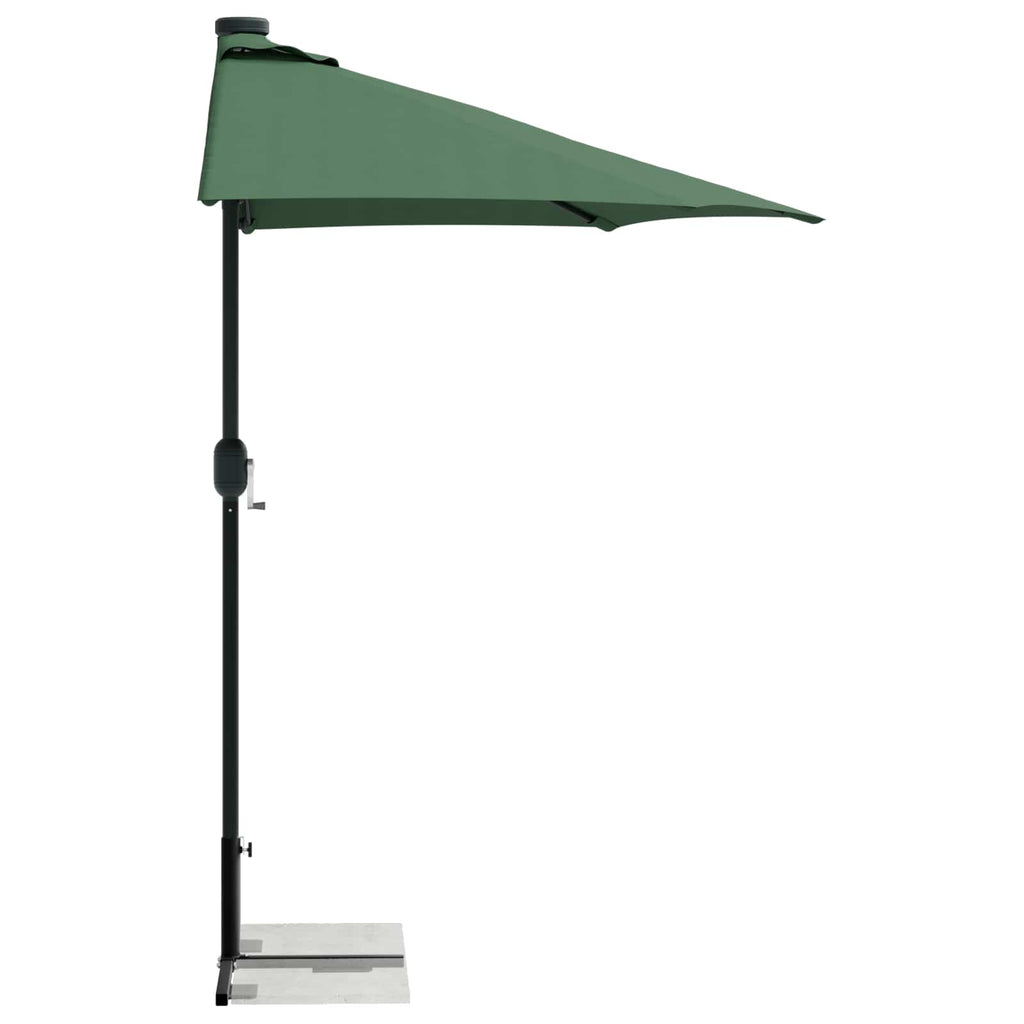 vidaXL Rama podstawy do parasola w pół Czarny Stal for 32-38 mm Pole