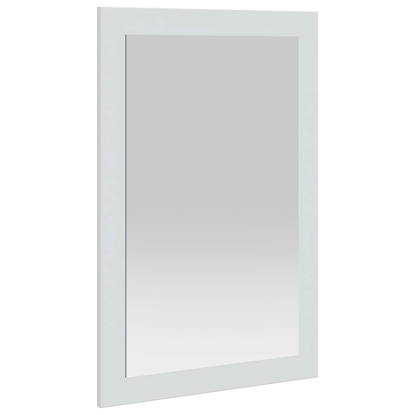 vidaxl Lustro FAUSKE Biały 43 x 3,5 x 77 cm Prostokątny