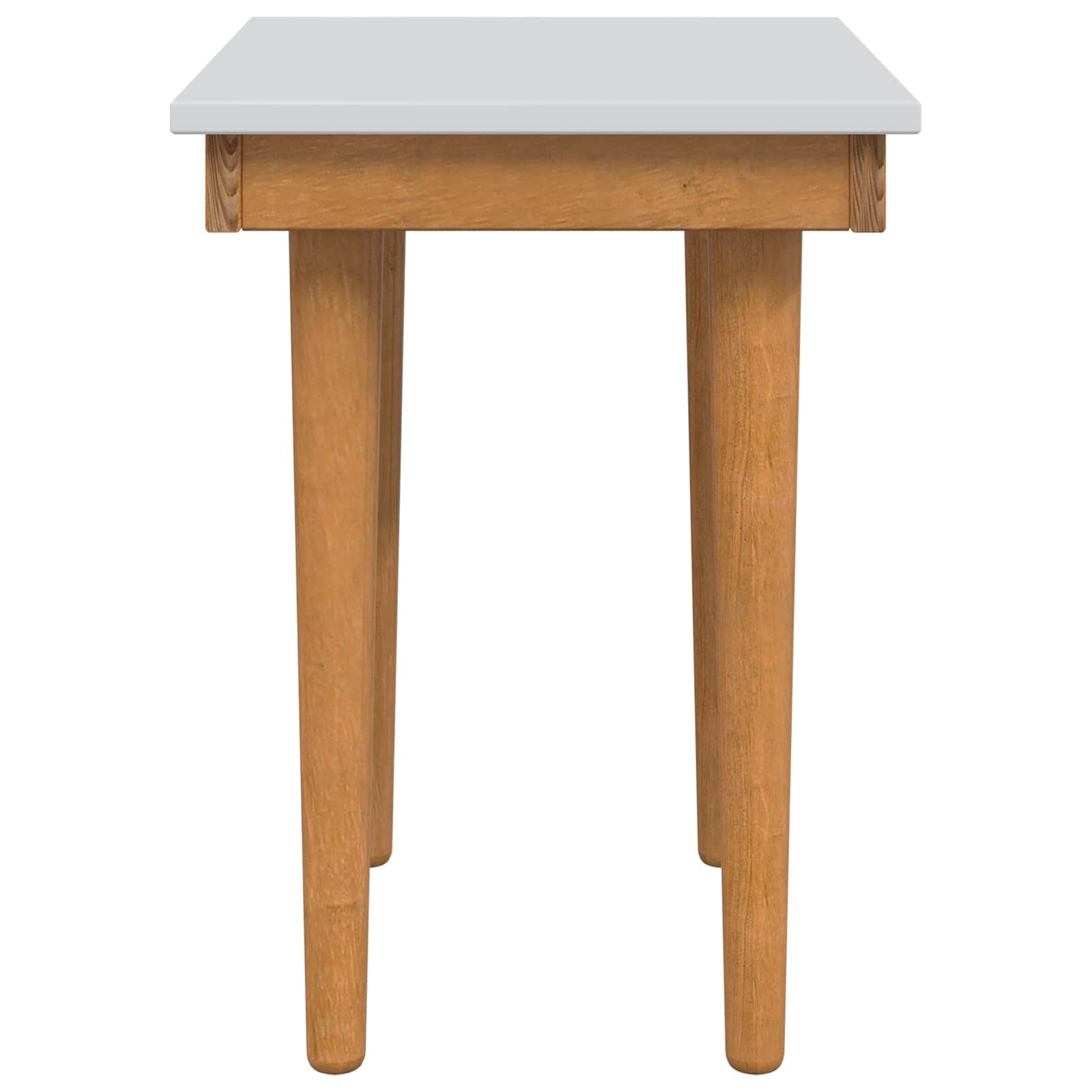 vidaxl Stołek do Toaletki FAUSKE Biały 40 x 33 x 45 cm