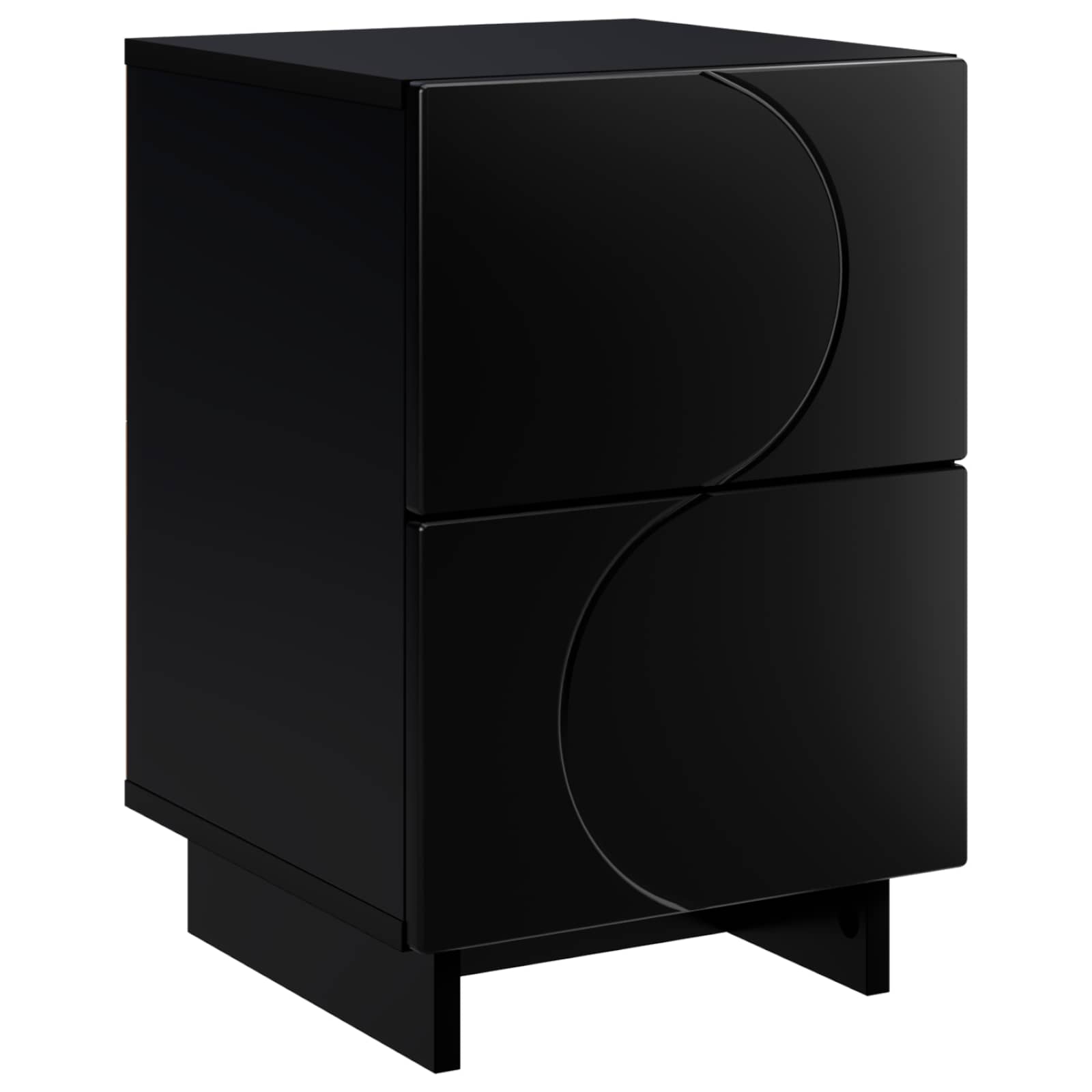 vidaXL Szafka Nocna Czarny 33,5 x 34,5 x 50 cm Drewno inżynieryjne