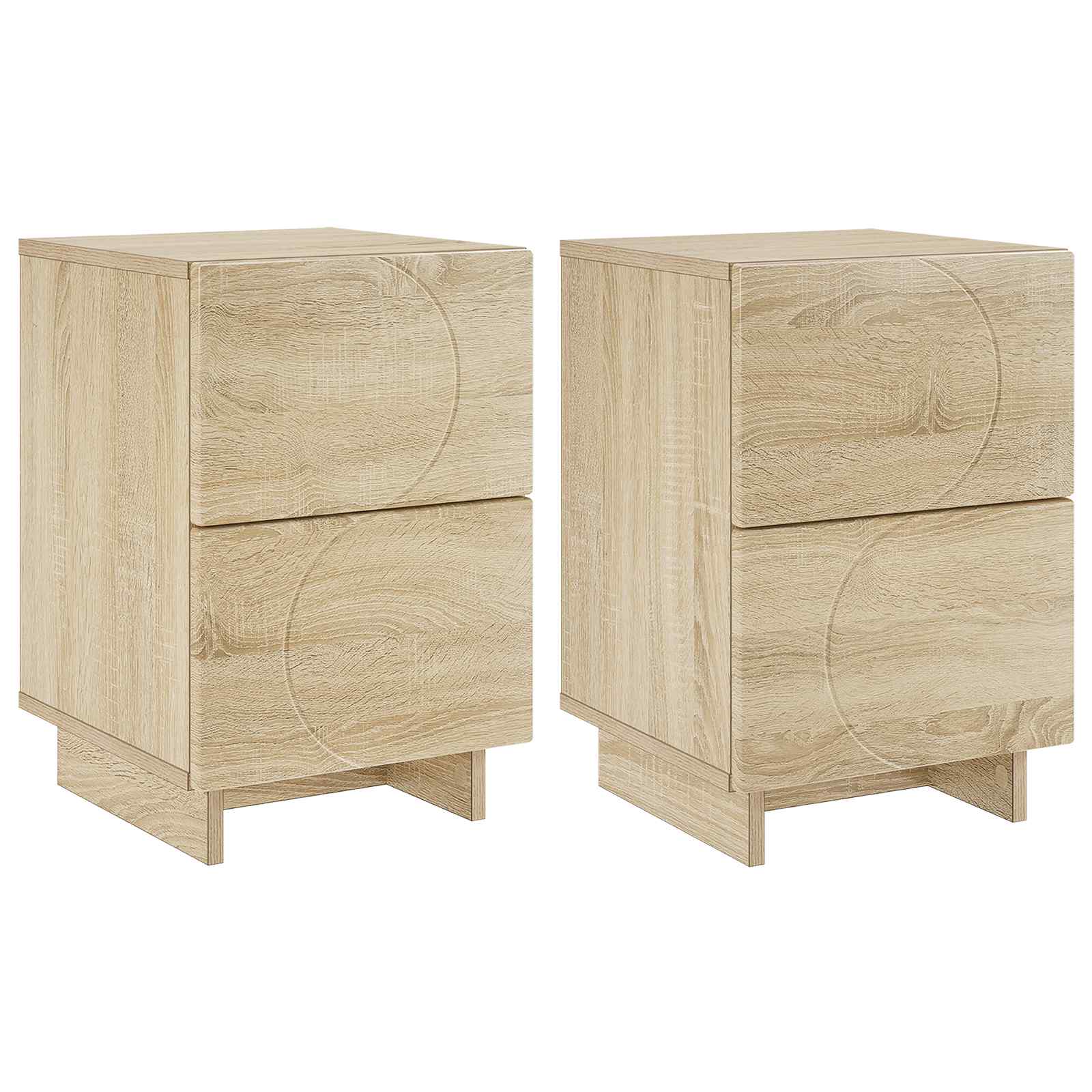 vidaXL Szafka Nocna 2 szt. dąb Sonoma 33,5 x 34,5 x 50 cm