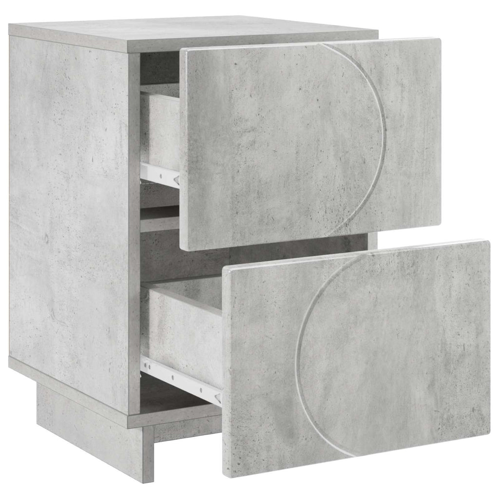vidaXL Szafka Nocna Betonowy szary 33,5 x 34,5 x 50 cm