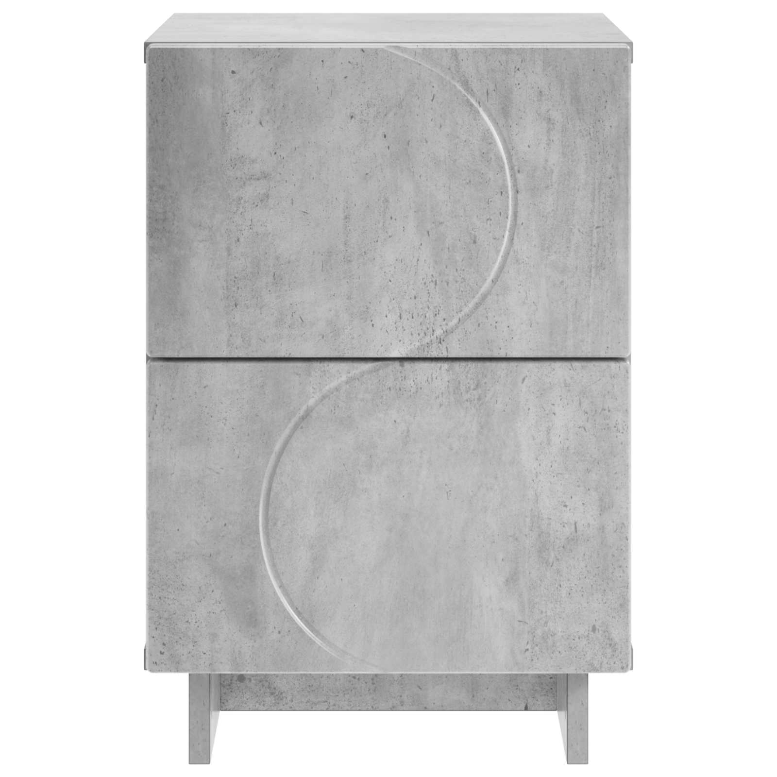 vidaXL Szafka Nocna Betonowy szary 33,5 x 34,5 x 50 cm